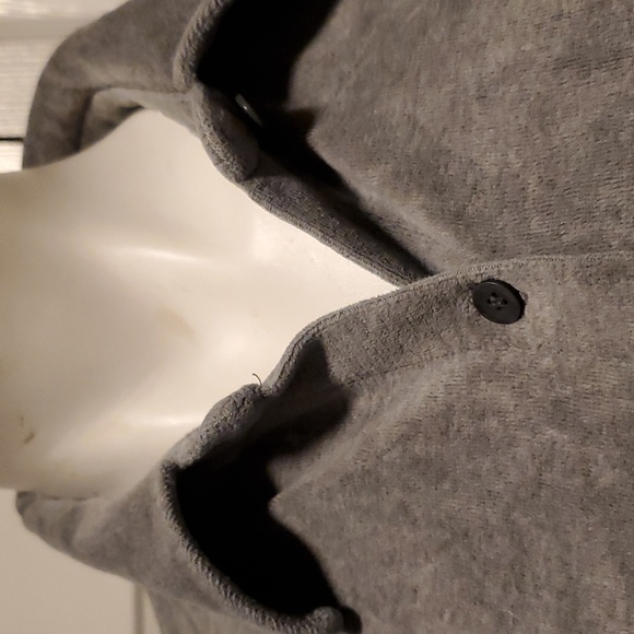 Express World Brand Faux Velvet Women's Button Down Long Sleeve - Size Large - Picture 4 of 8